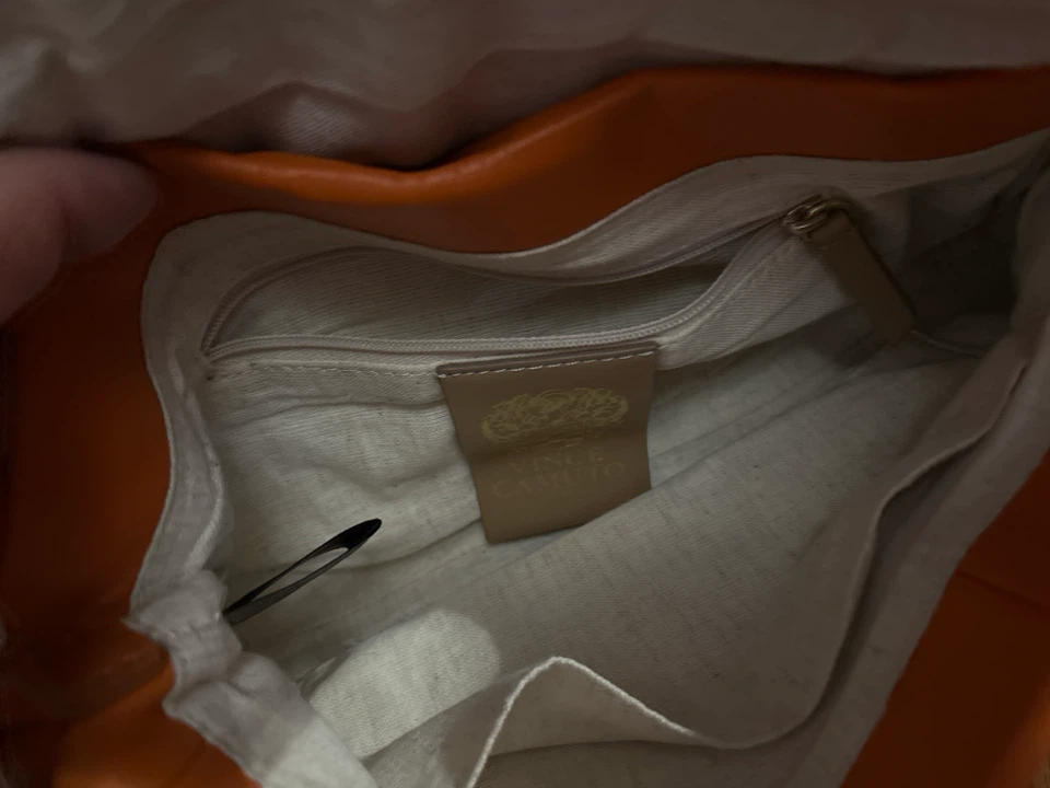 Vince Camuto orange leather shoulder bag - photo 4