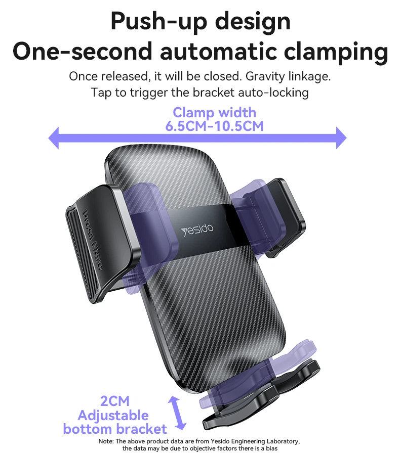 Yesido C25I Air Vent Car Phone Holder Mount - photo 5