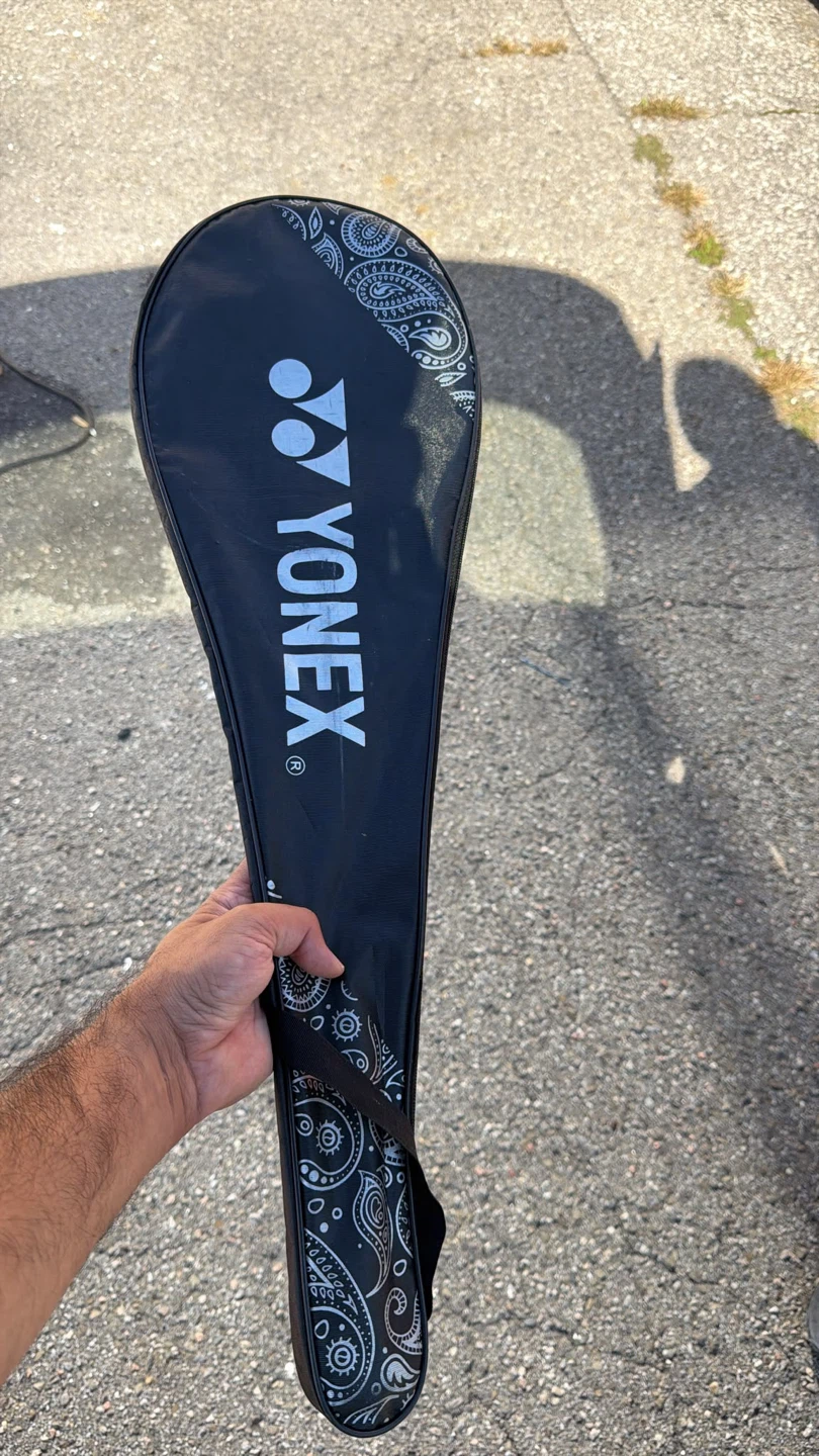 Yonex Badminton Racket Case with racket inside