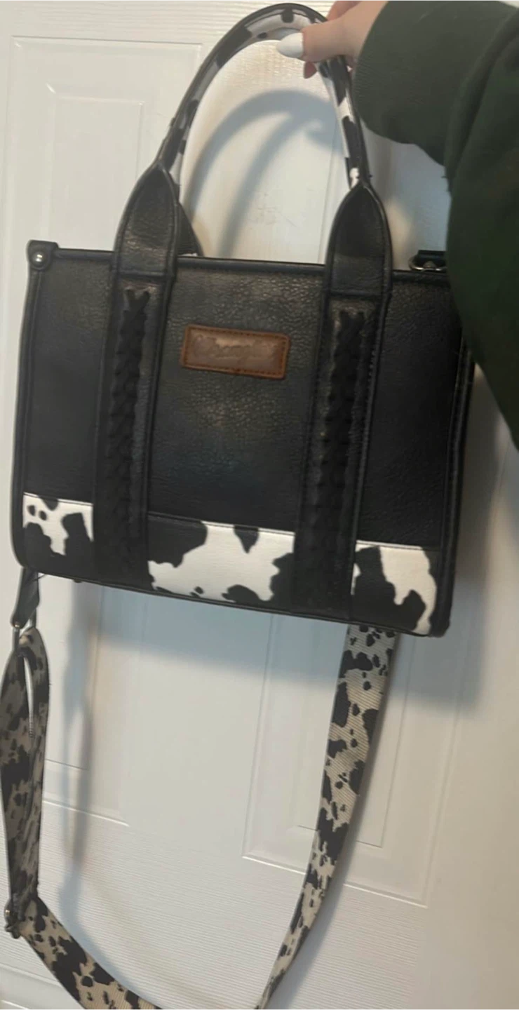Wrangler Cow Print Tote Bag