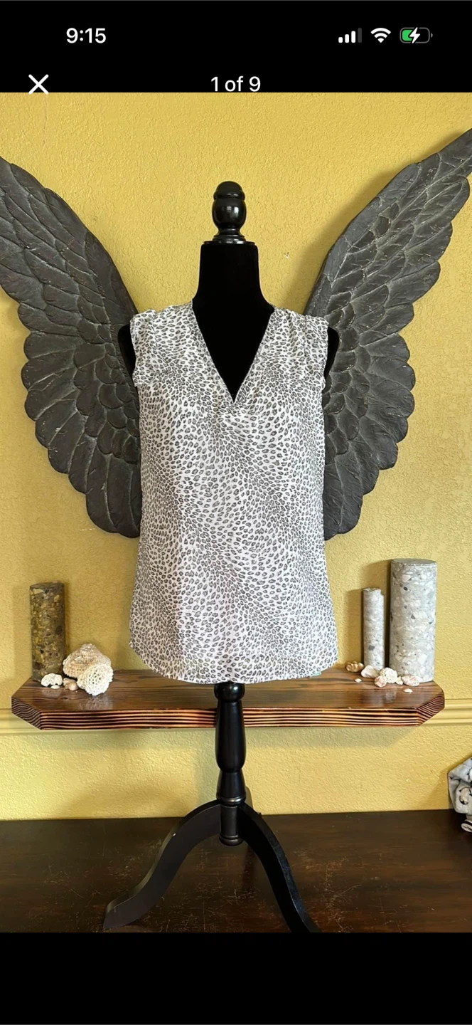 Banana Republic Animal Print Tank Top Blouse