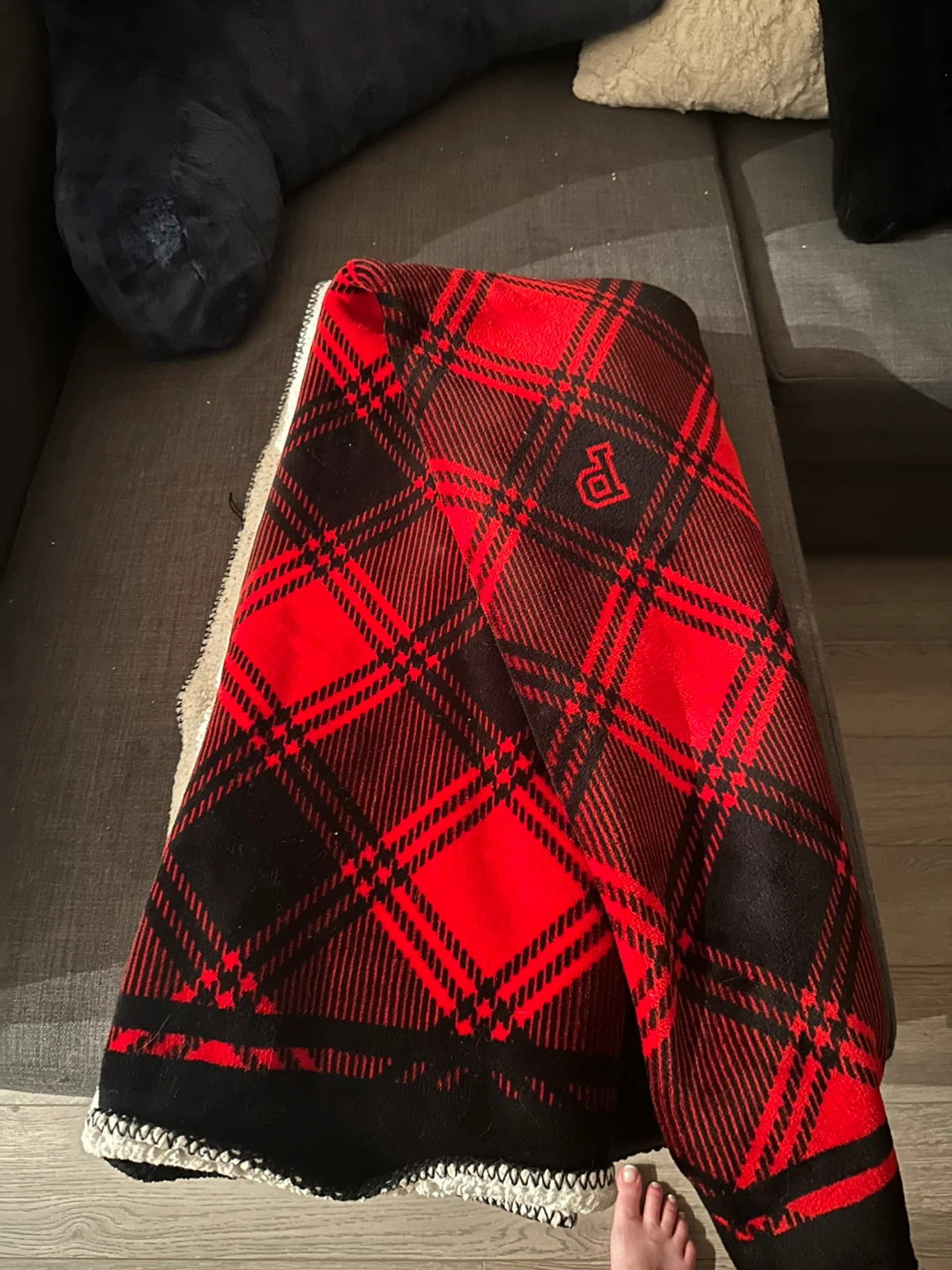 Victoria's Secret PINK Plaid Sherpa Blanket
