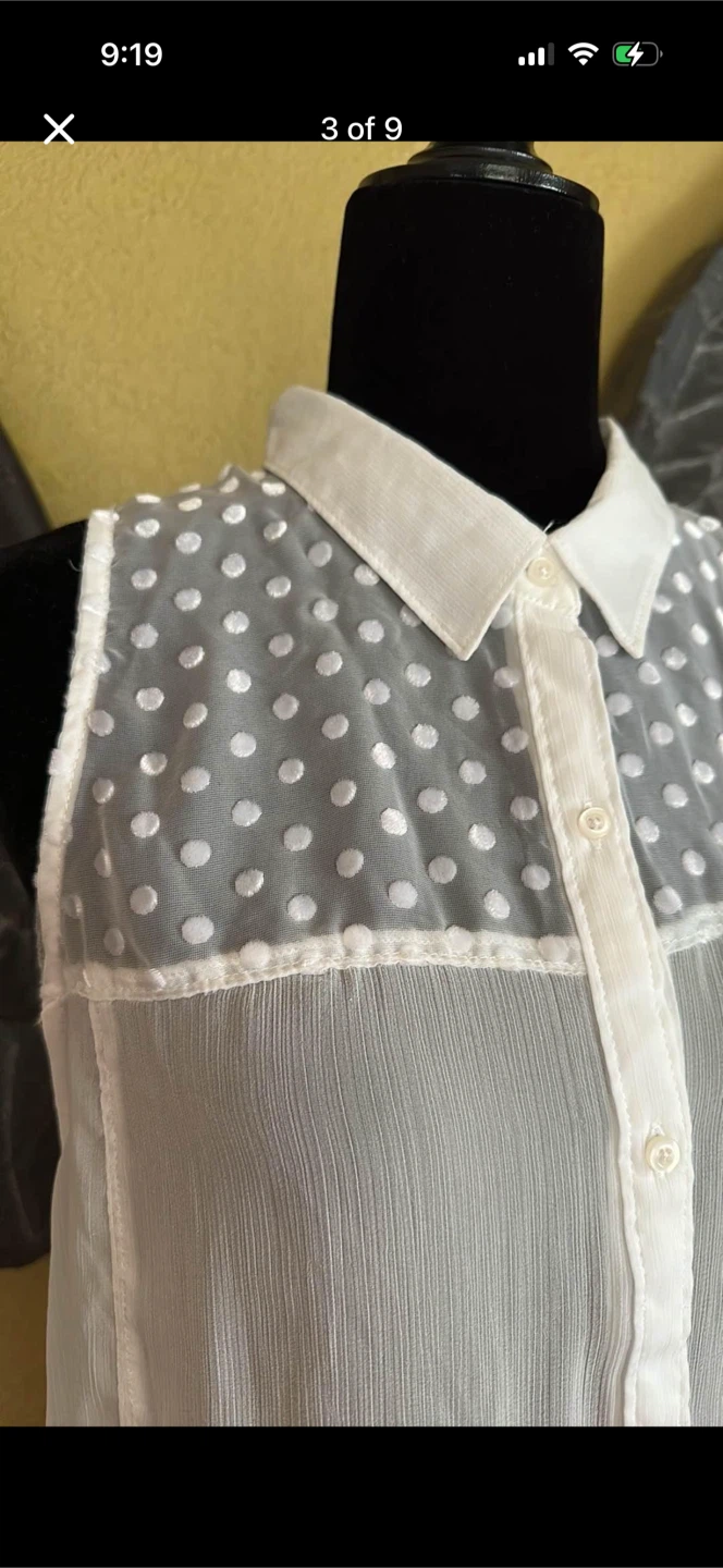 Hollister Button Down Tank Top Blouse - photo 3