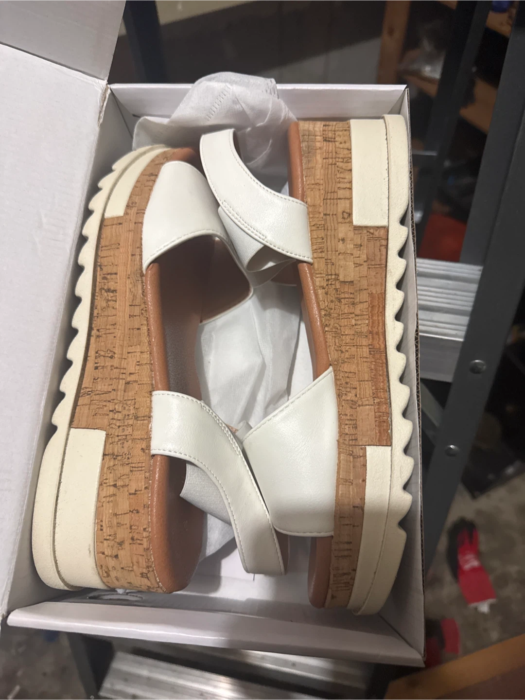 REED-2 Platform Sandals White - photo 2
