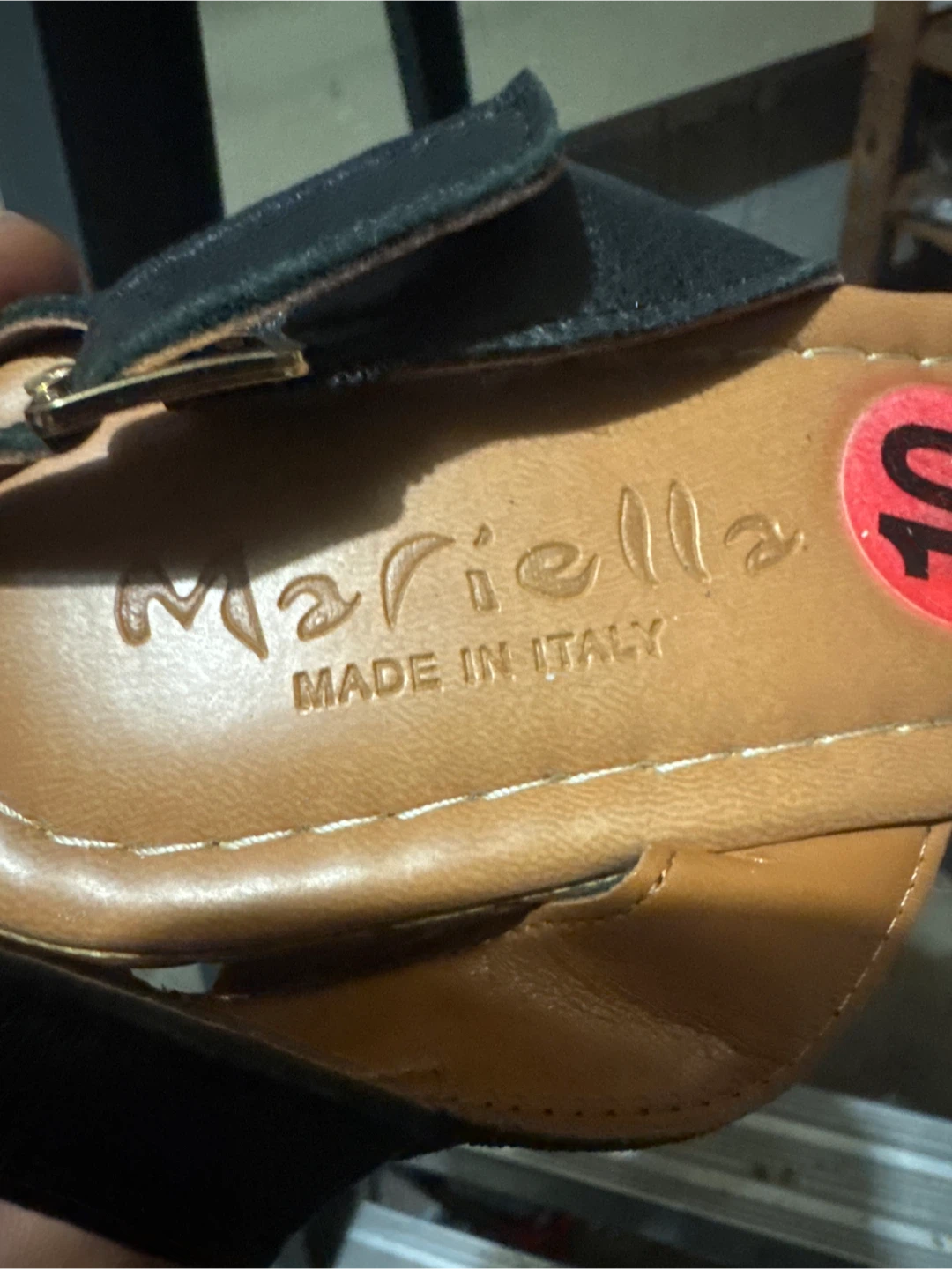 Mariella Italian Wedge Sandals Size 10