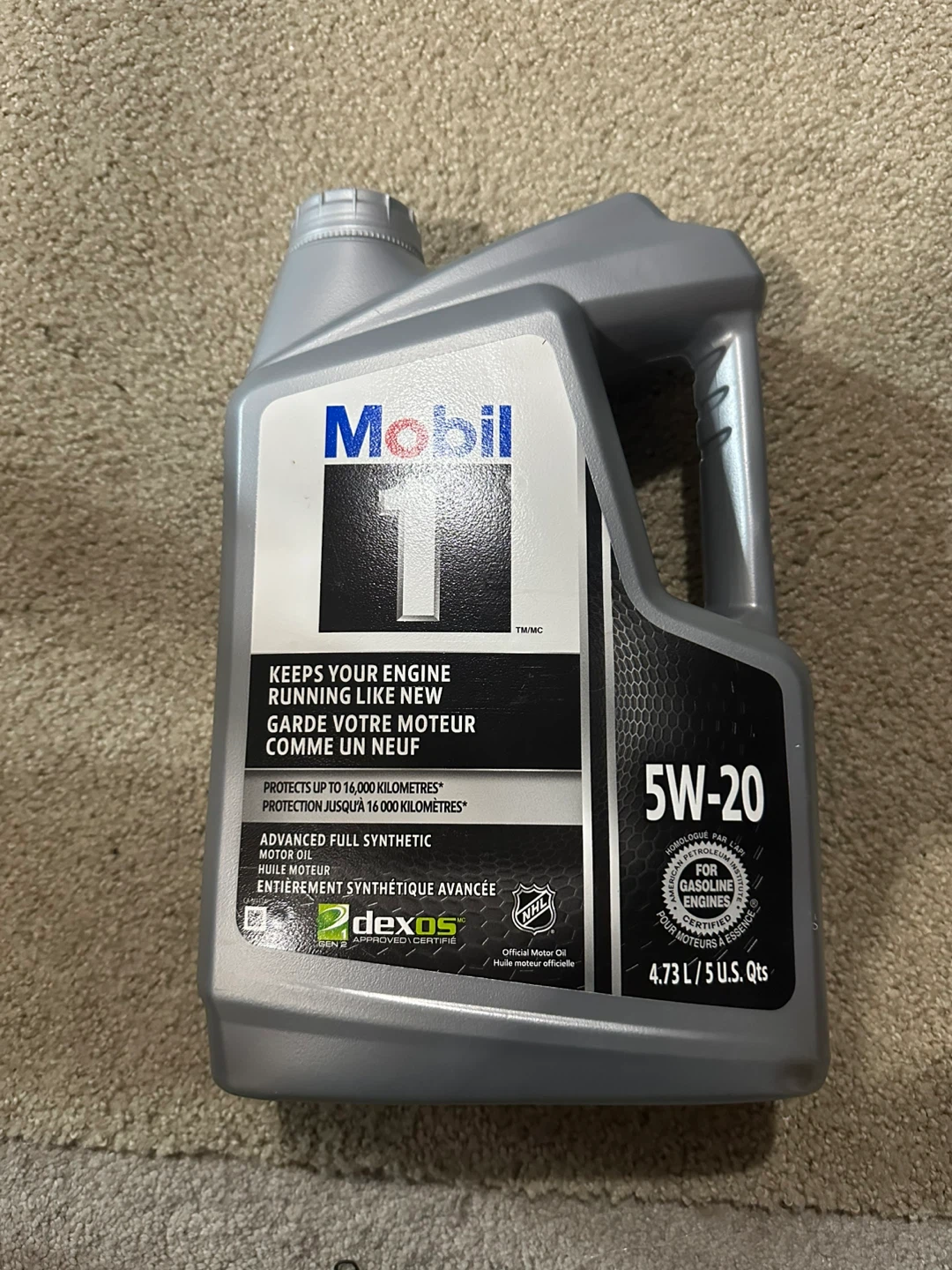 Mobil 1 5W-20 Advanced Full Synthetic Motor Oil