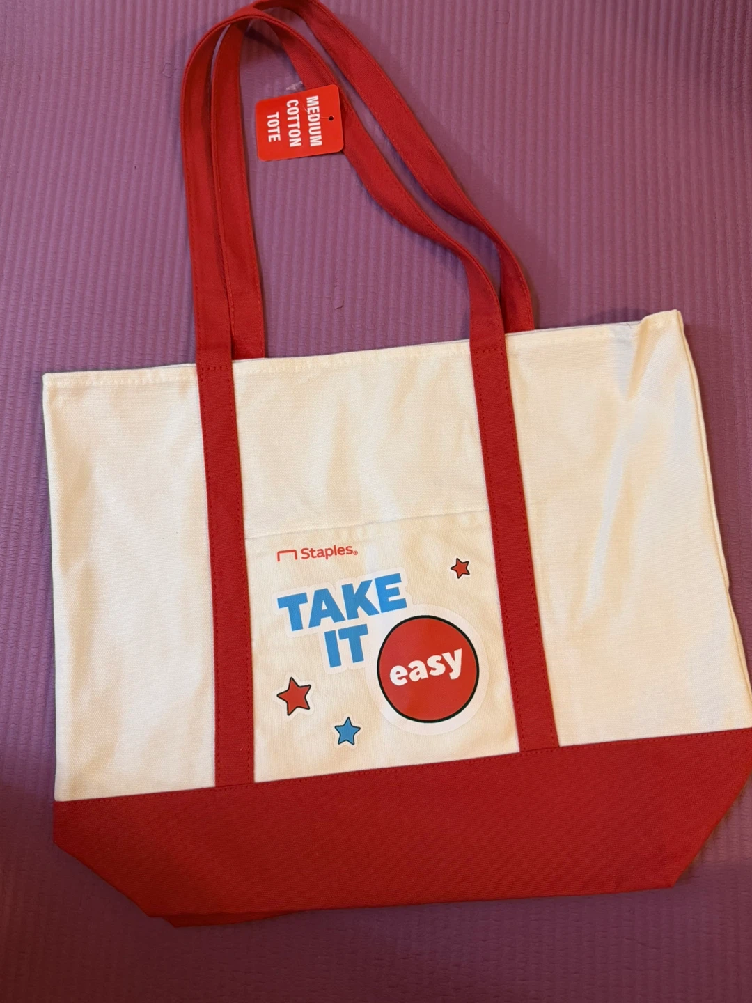 NEW✨Staples Reusable Cotton Tote Bag - photo 2