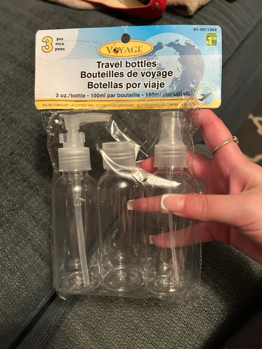 Voyage Travel Bottles 3-Pack #freecycle