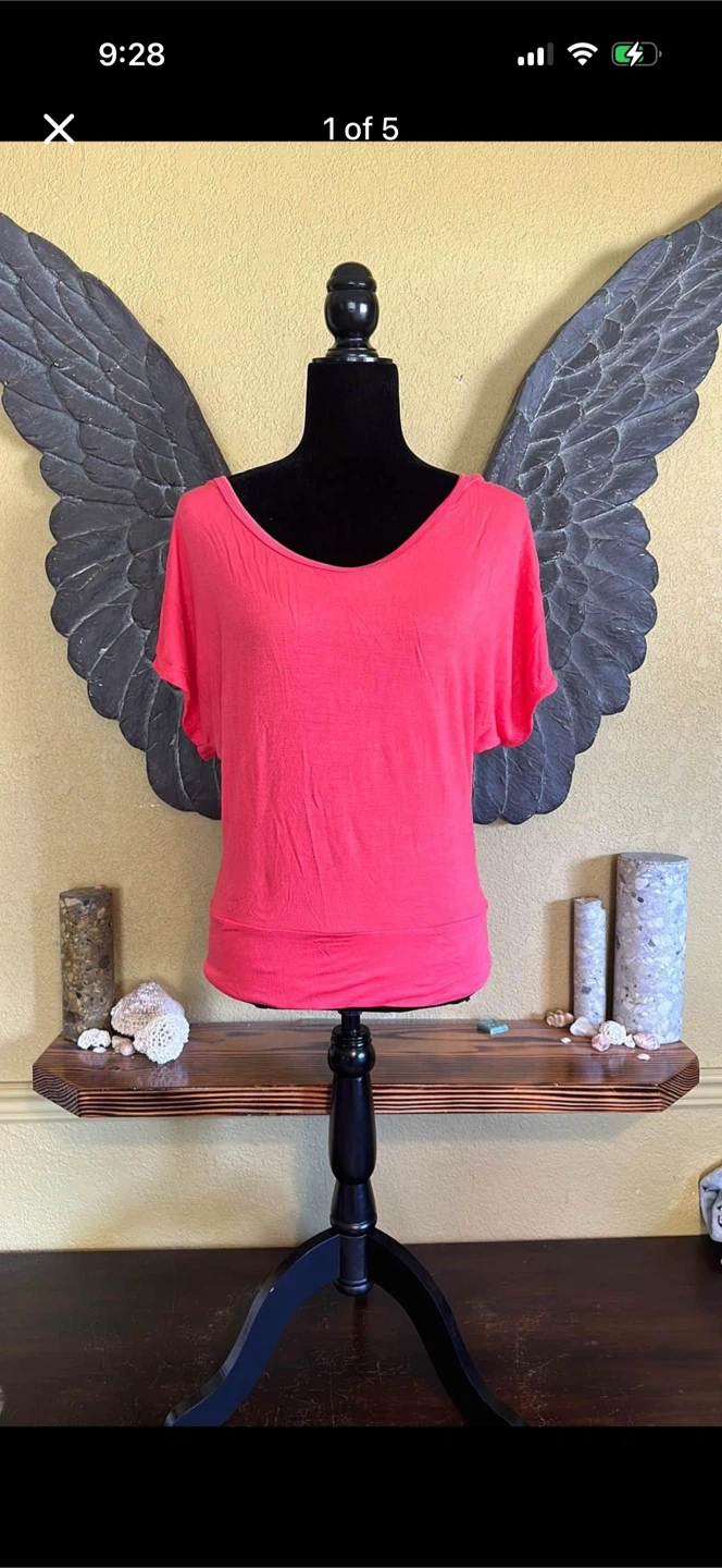 American Dream Open Back Tee Shirt