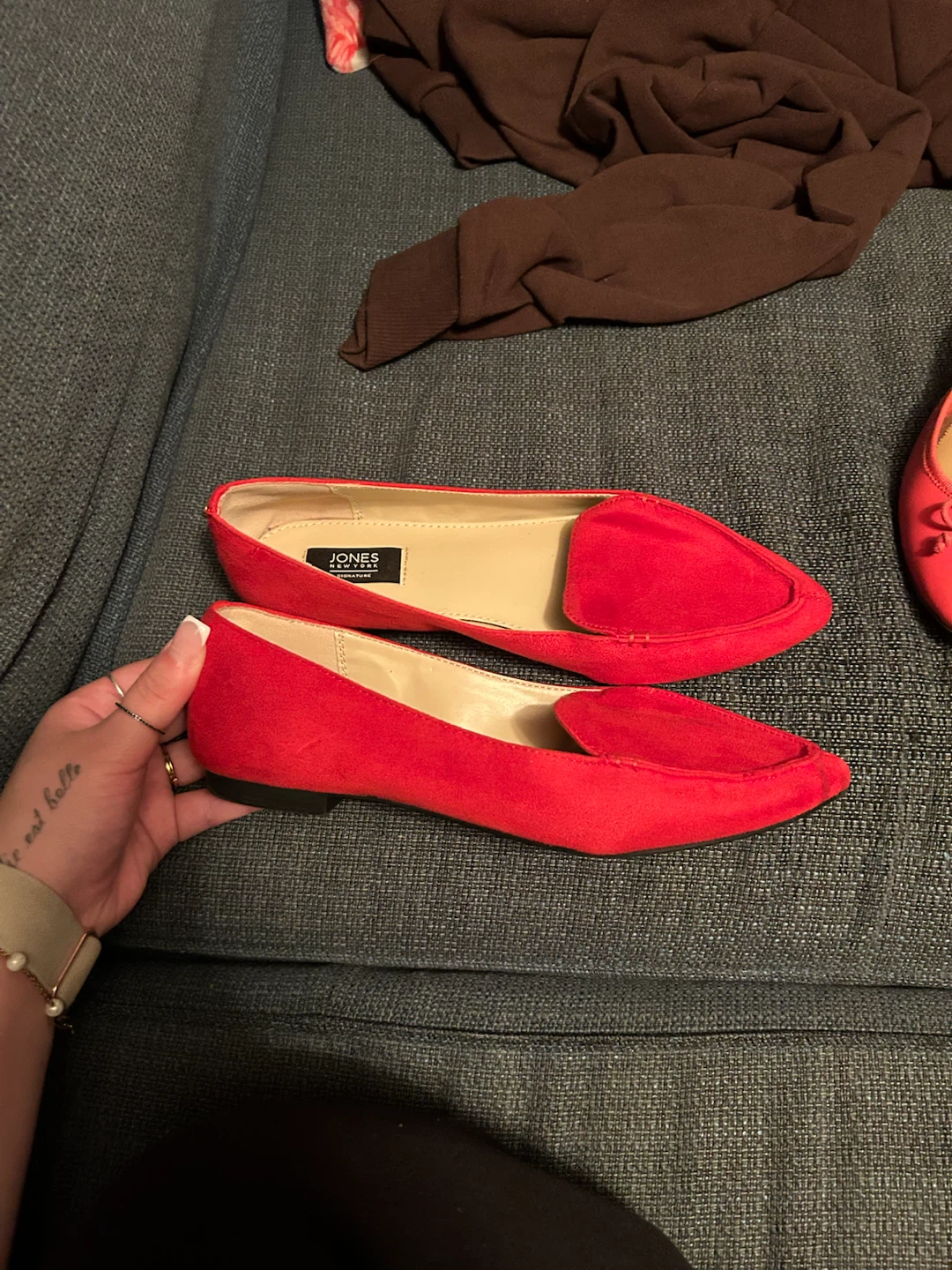 Jones New York Red Pointed Flats size 6 #freecycle