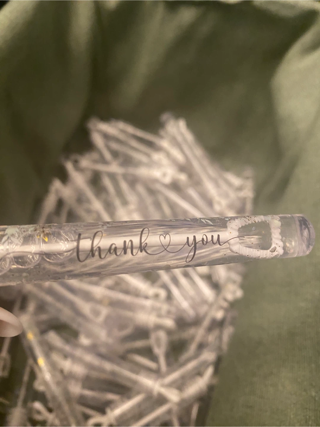 Thank You Wedding Bubble Wands