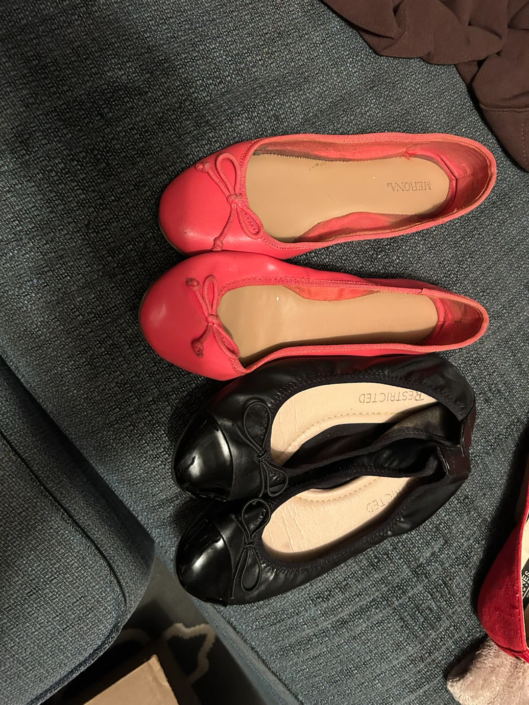 Two Pairs of Women's Ballet Flats size 6 #freecycle