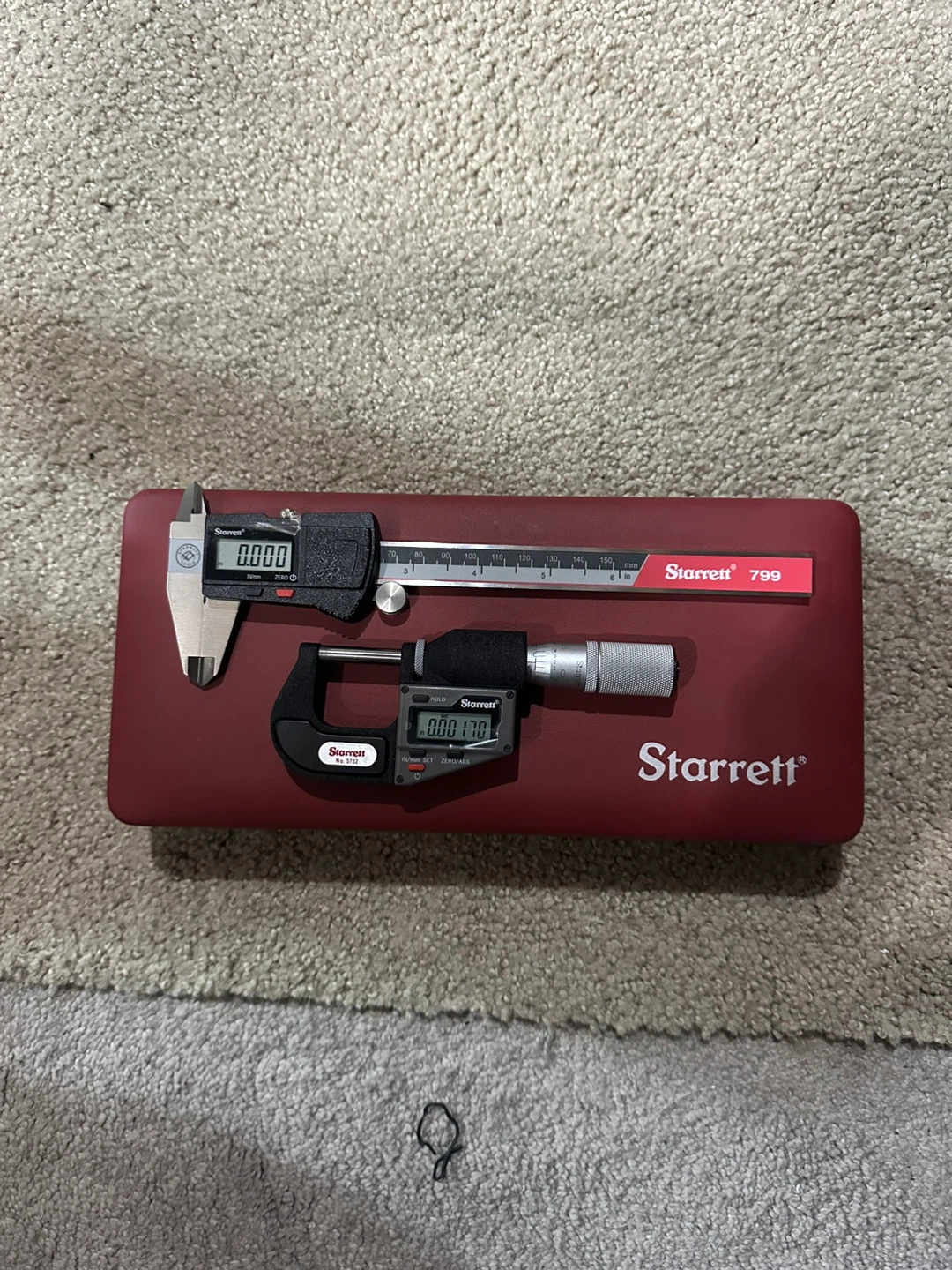 Starrett 799 Electronic Caliper and 3732 Micrometer Set - photo 3