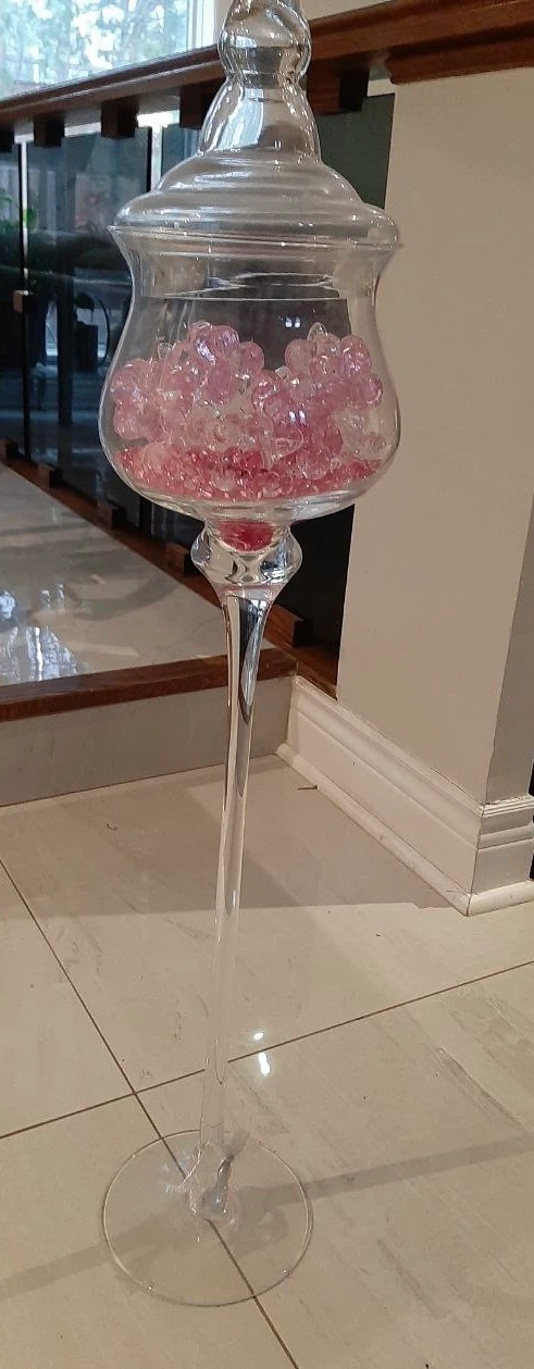 Tall Glass Decorative Jar - photo 2