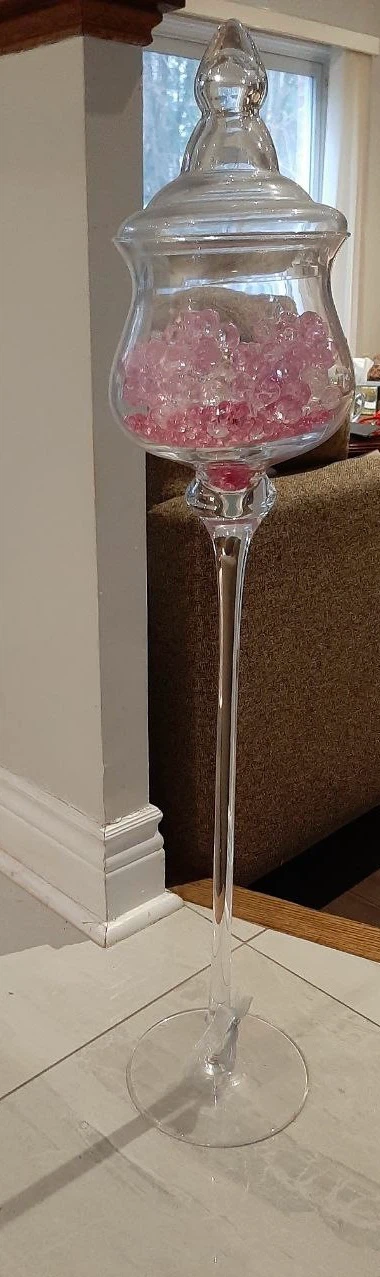 Tall Glass Decorative Jar - photo 3