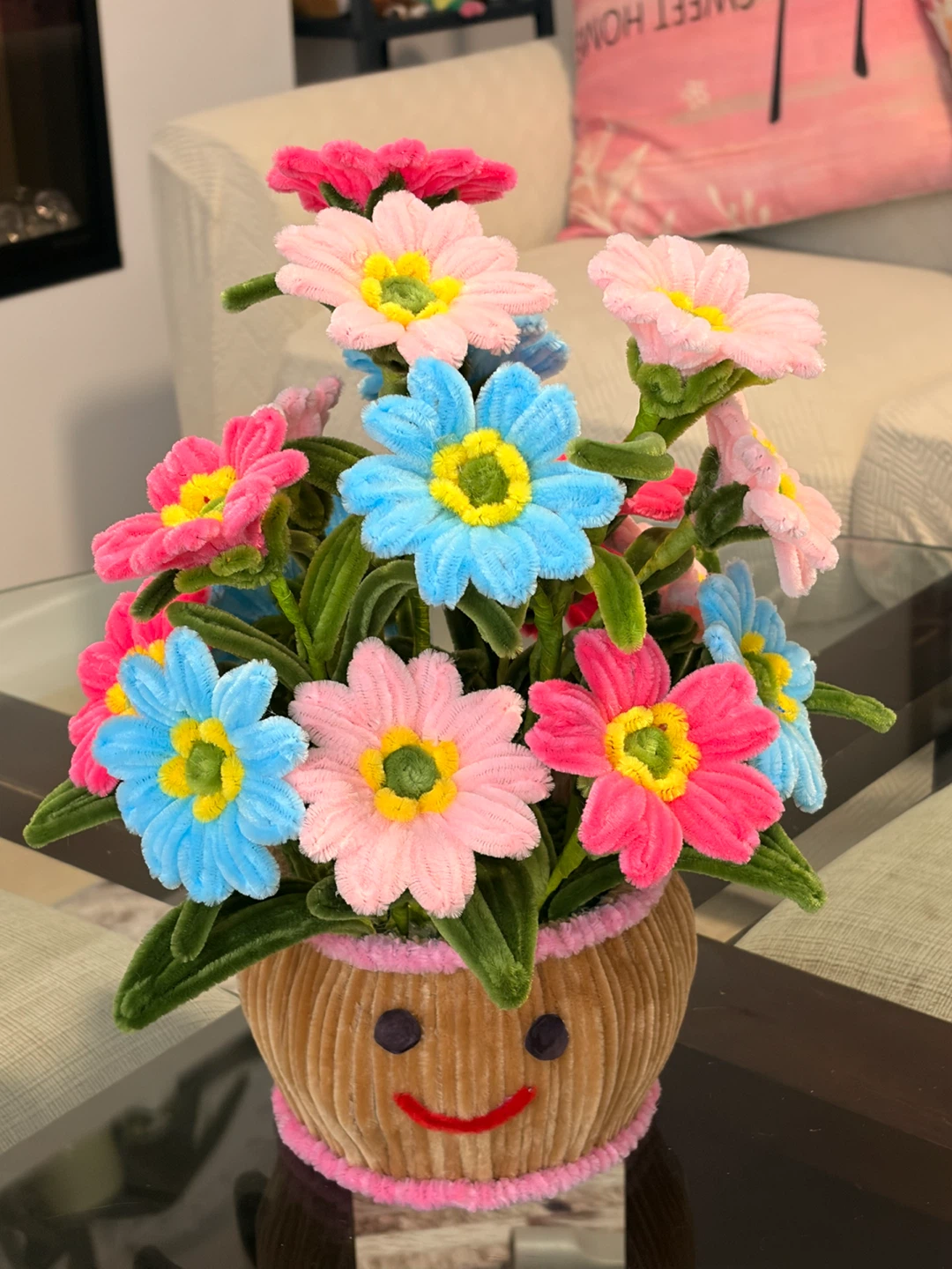 Handmade Pipe Cleaner Flower Bouquet