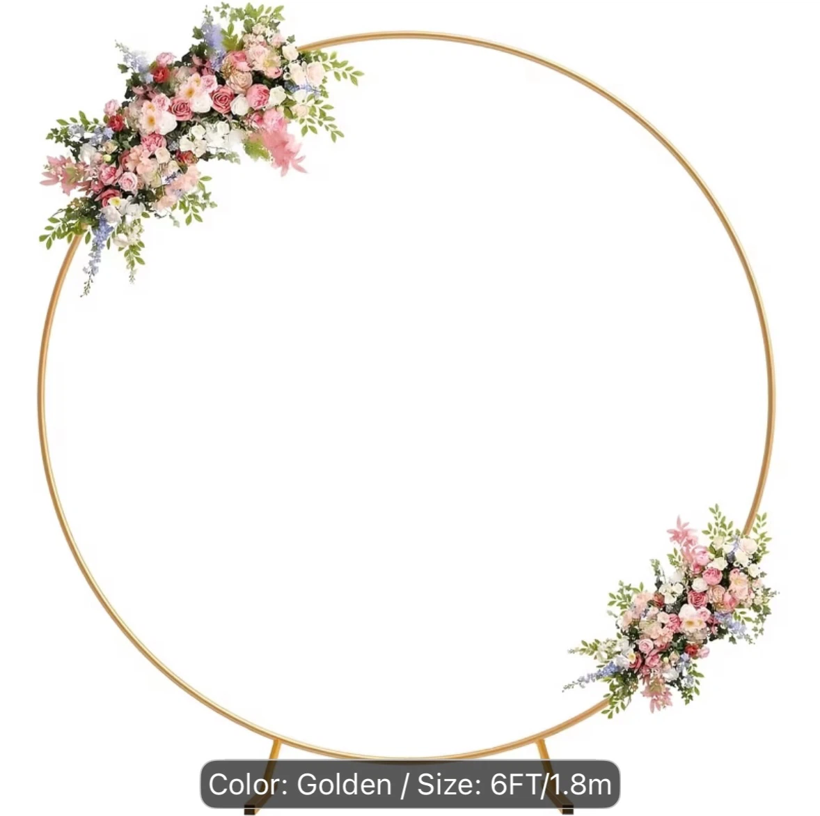 Golden Circular Backdrop Stand - photo 3