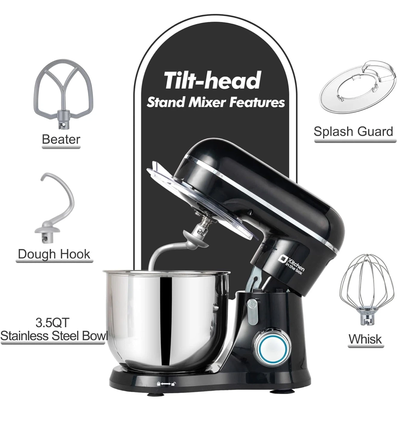 Kitchen in the Box 3.5QT Stand Mixer