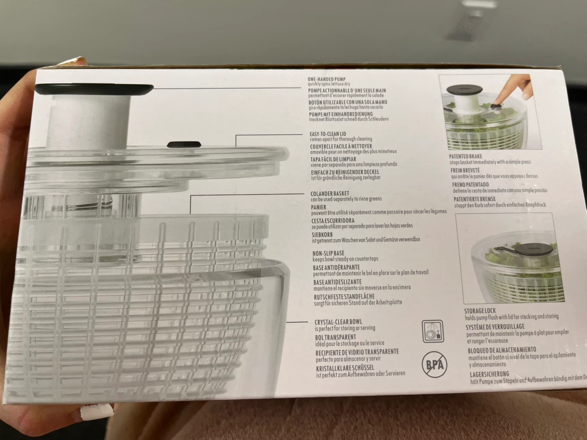 OXO Good Grips Little Salad & Herb Spinner 4.0 - photo 2