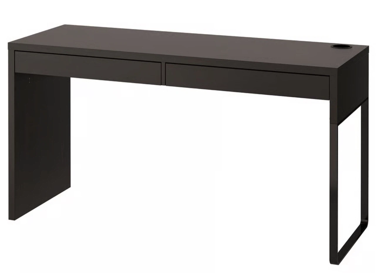IKEA MICKE Desk, Black-Brown