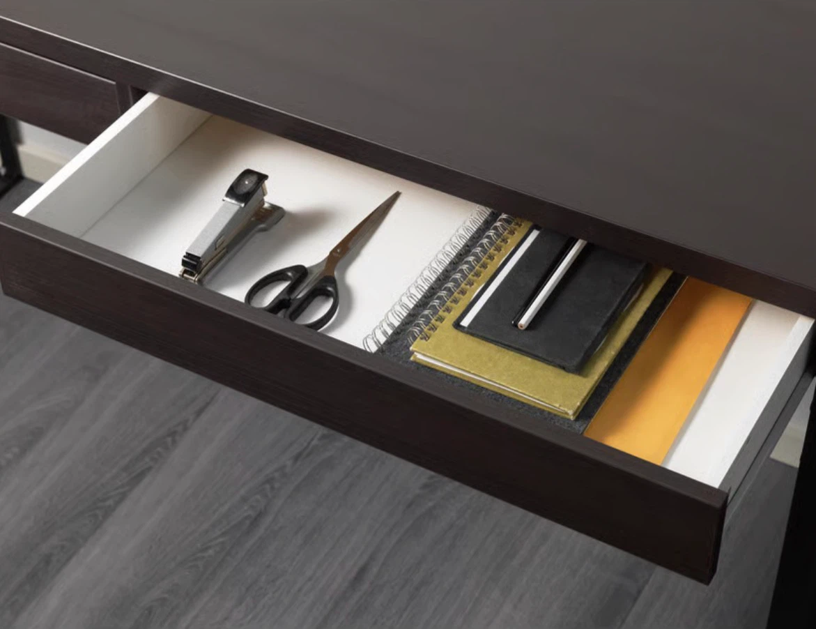 IKEA MICKE Desk, Black-Brown - photo 2