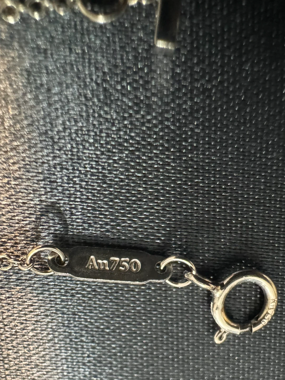 Tiffany & Co White Gold Smile Necklace with Tiffany Blue Box - photo 4