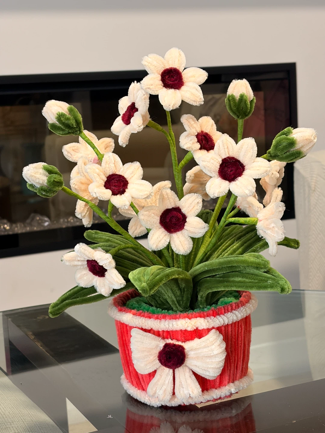 Handmade Pipe Cleaner Flower Pot