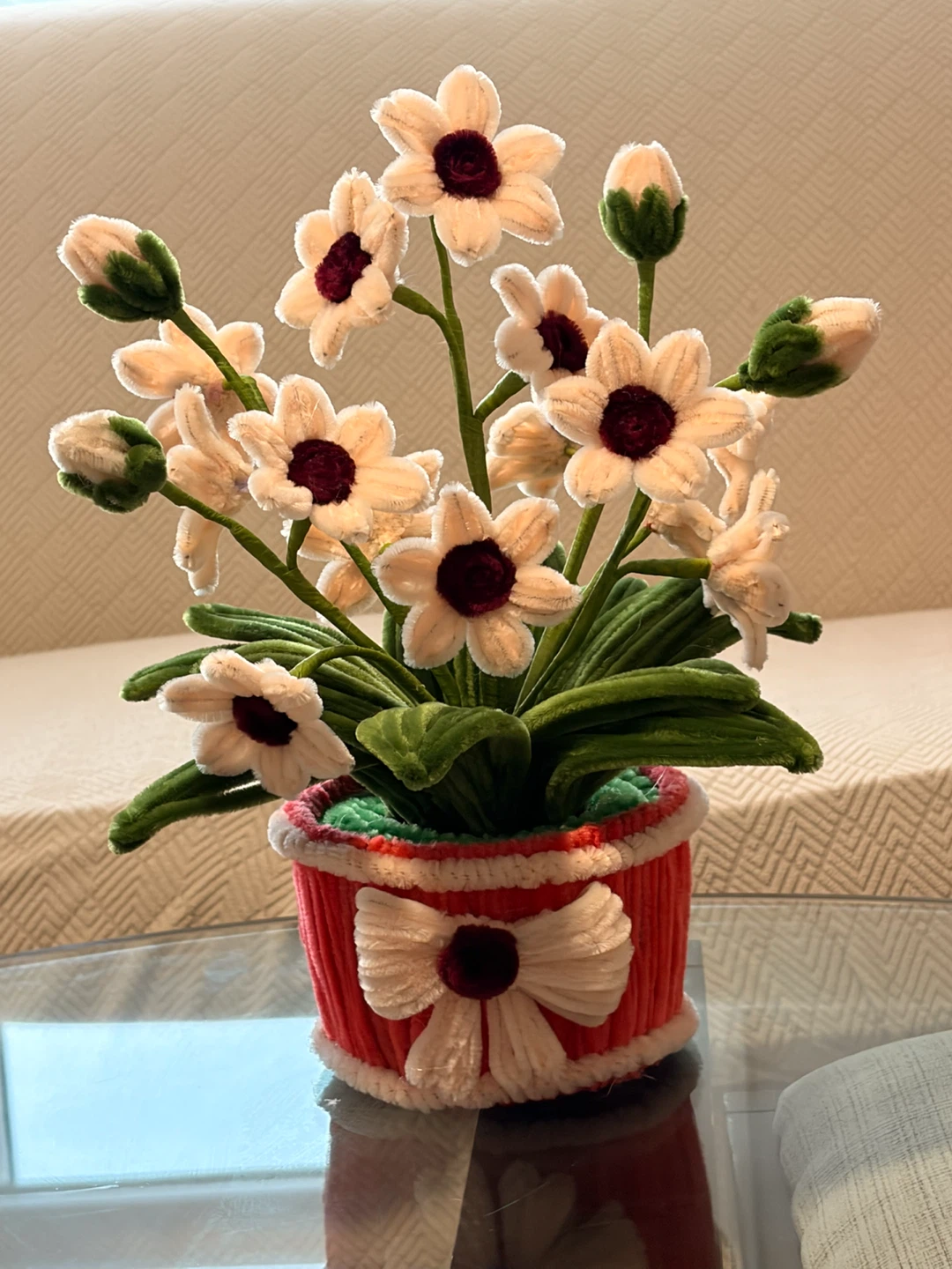 Handmade Pipe Cleaner Flower Pot - photo 3