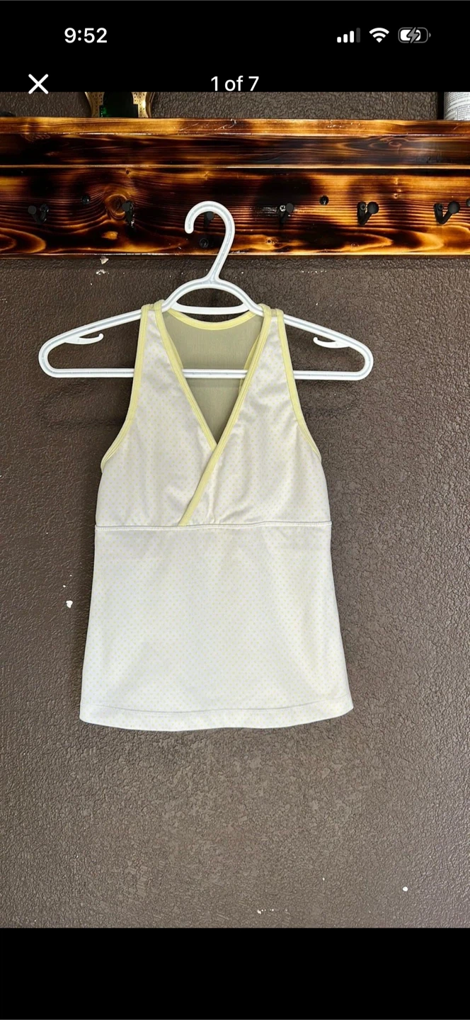 Lululemon Polka Dot Racer Back Tank Top