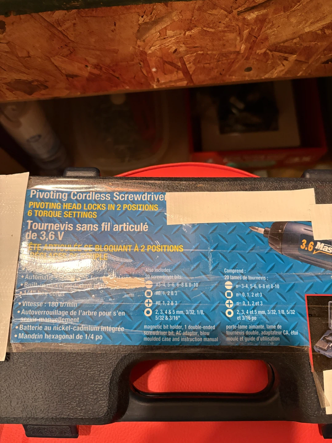 Mastercraft 3.6V Pivoting Cordless Screwdriver - photo 3