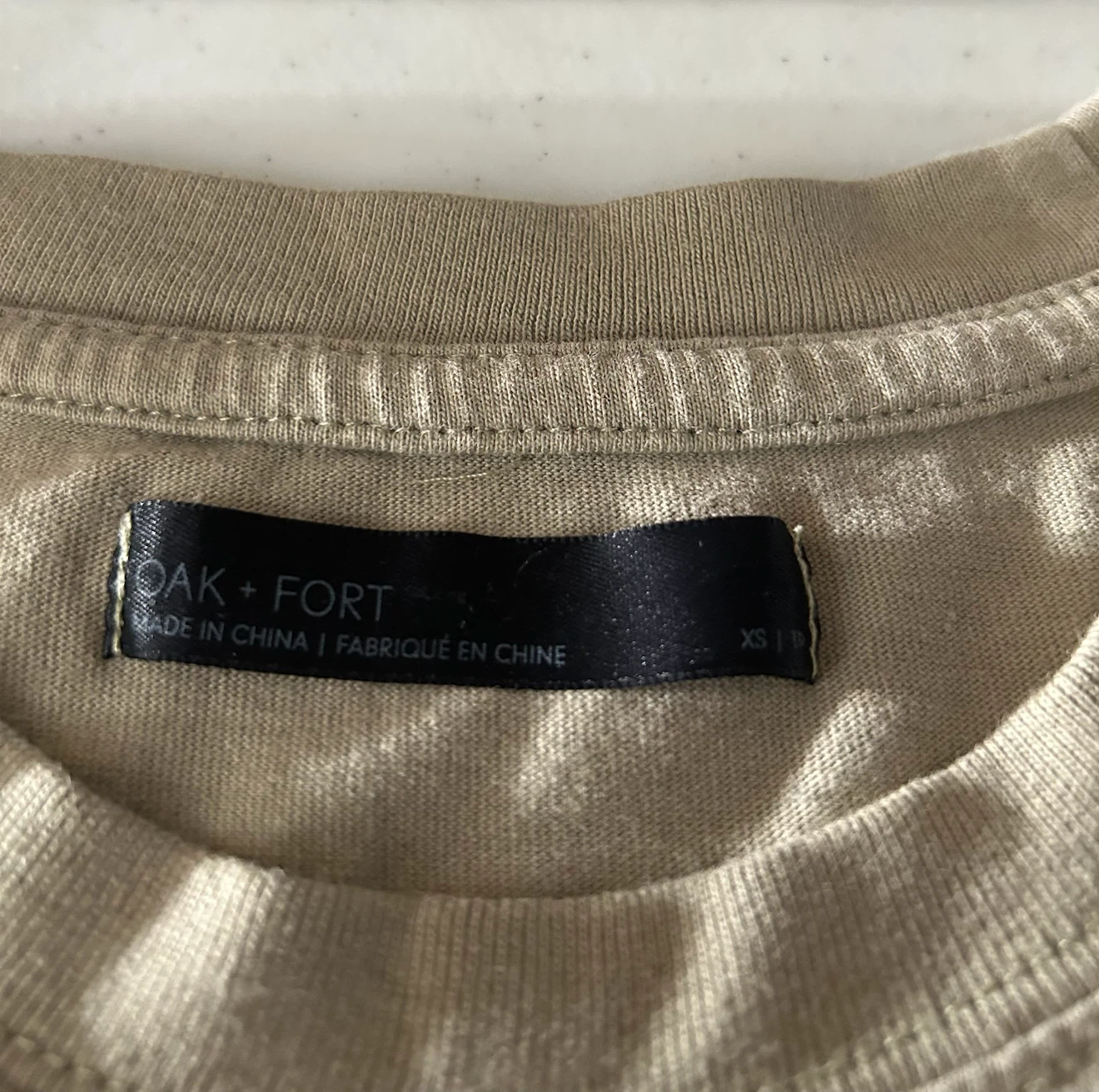Oak + Fort Beige and Brown Long Sleeve Extra Small  T-Shirt - photo 2