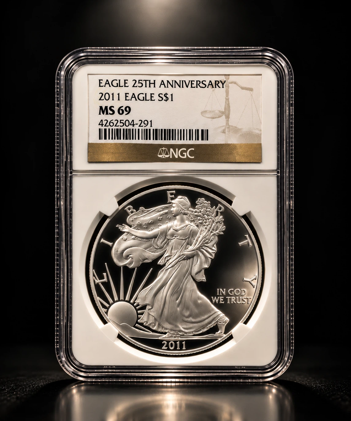 2011 American Eagle 25th Anniversary Coin NGC MS 69