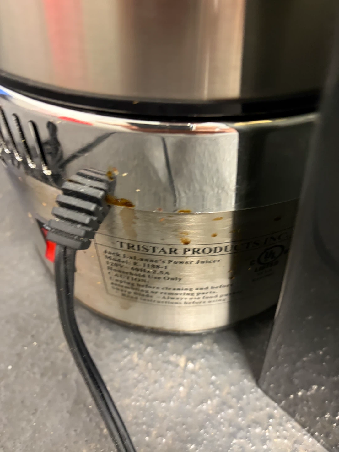 Jack LaLanne's Power Juicer Model P-1188-1