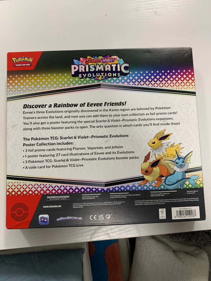 Pokemon Scarlet & Violet Prismatic Evolutions Poster Collection - photo 2