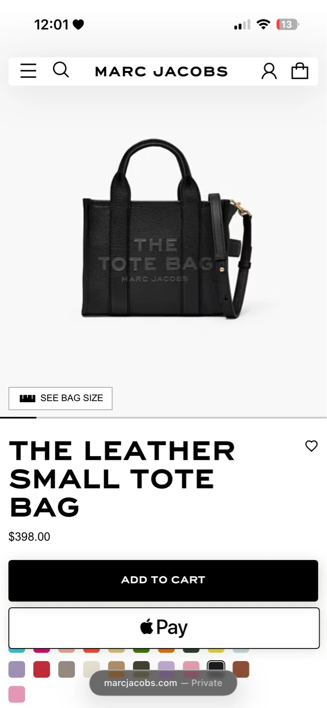 Marc Jacobs The Leather Small Tote Bag - photo 3