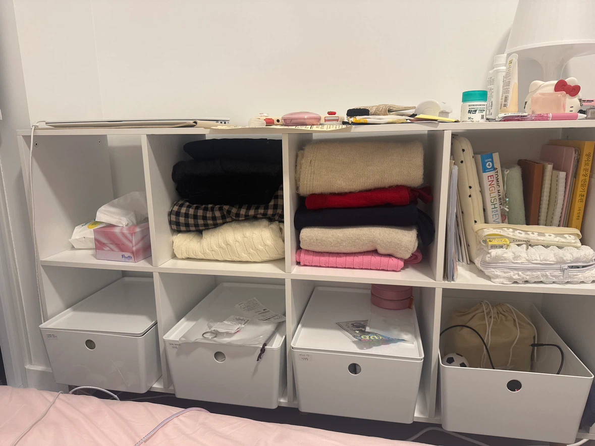 8-Cube Storage Organizer with Wooden Legs - photo 4