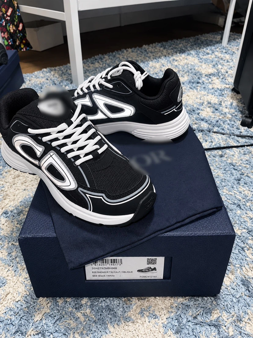 Dior B30 Sneakers Black/White