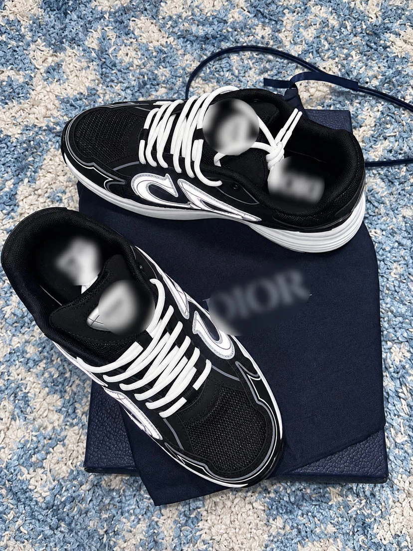 Dior B30 Sneakers Black/White - photo 2