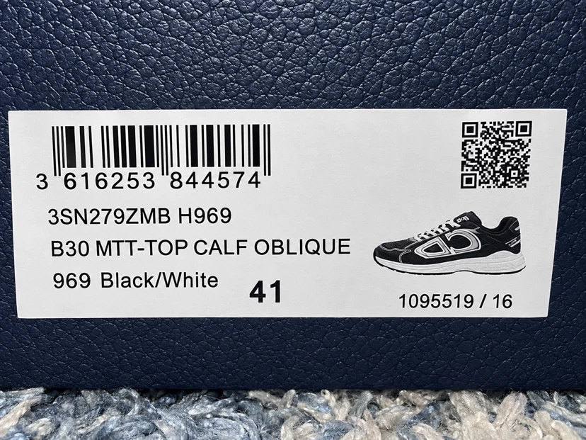 Dior B30 Sneakers Black/White - photo 3