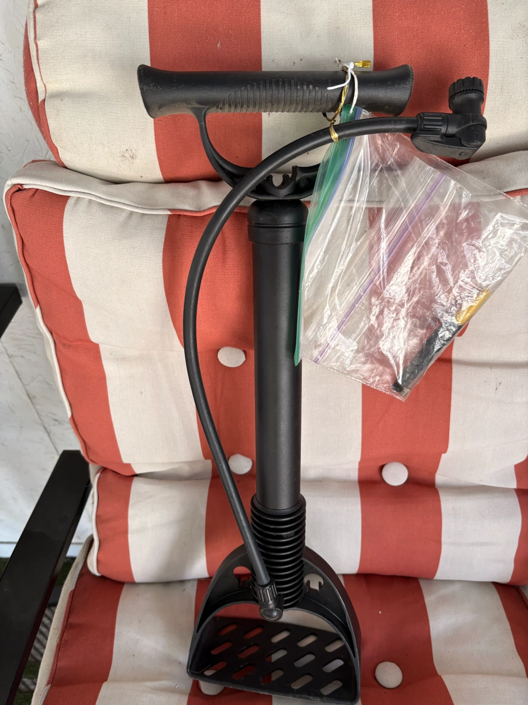 Black Bicycle Floor Pump