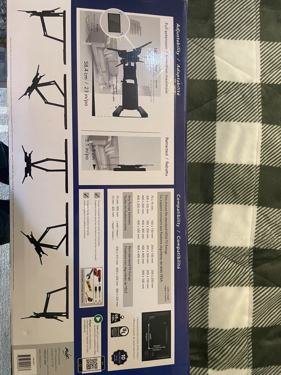 AVF Multiposition TV Wall Mount - photo 4