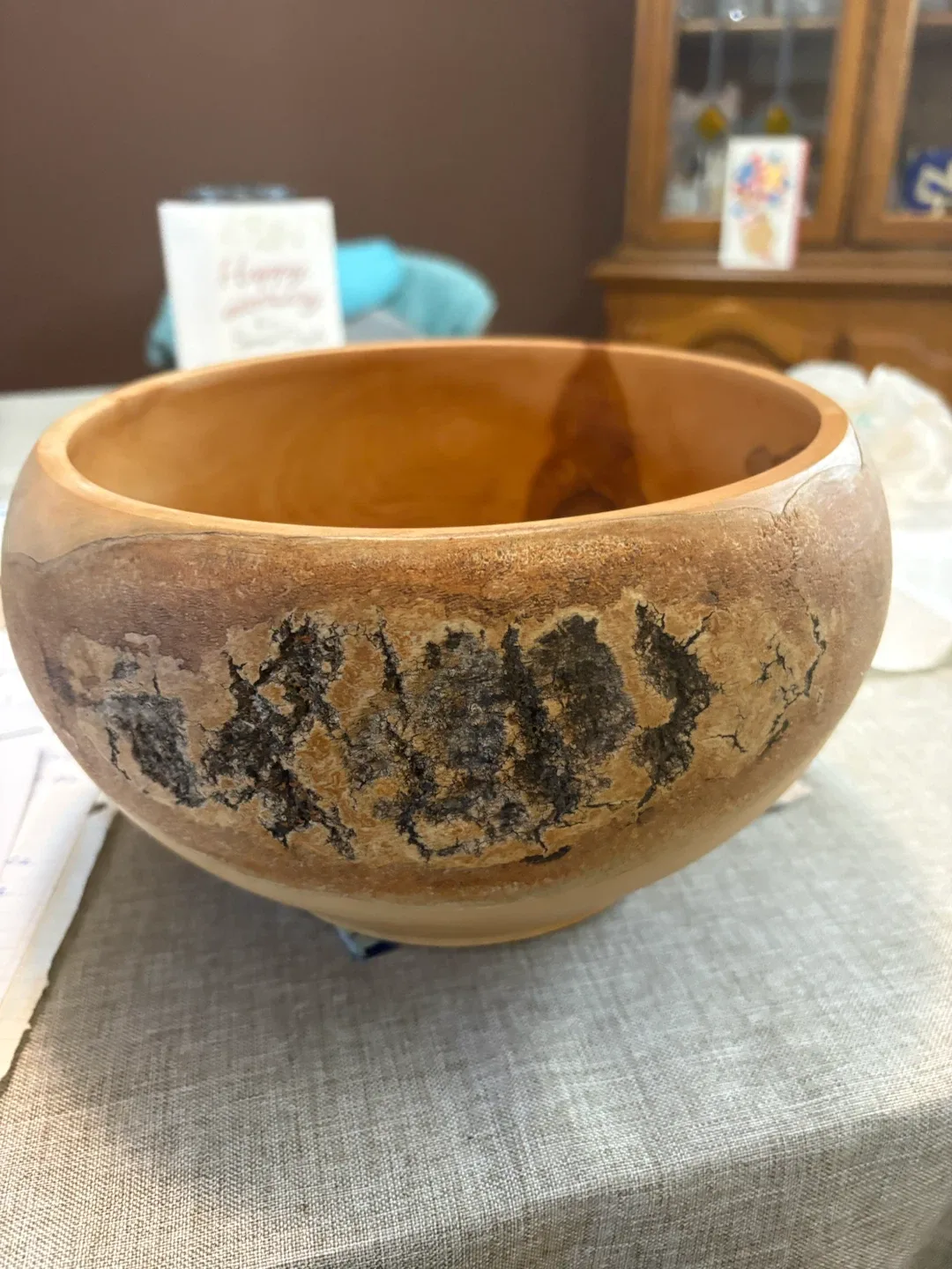Handcrafted Natural Wood Bowl