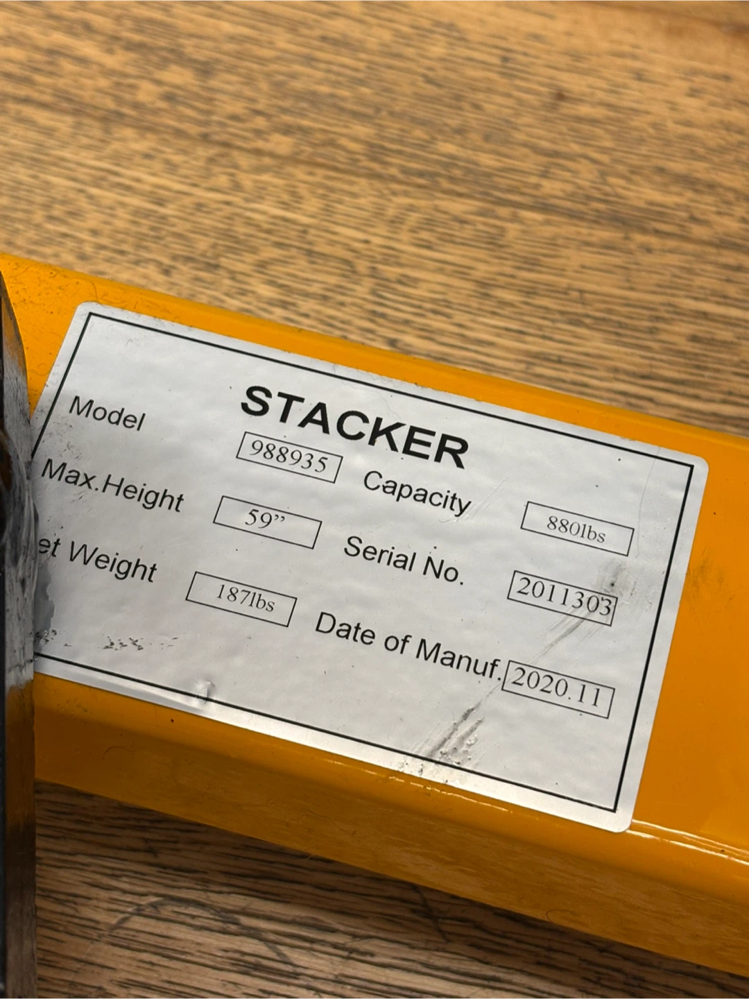 Global Industrial Manual Stacker Lift max 800lbs - photo 4