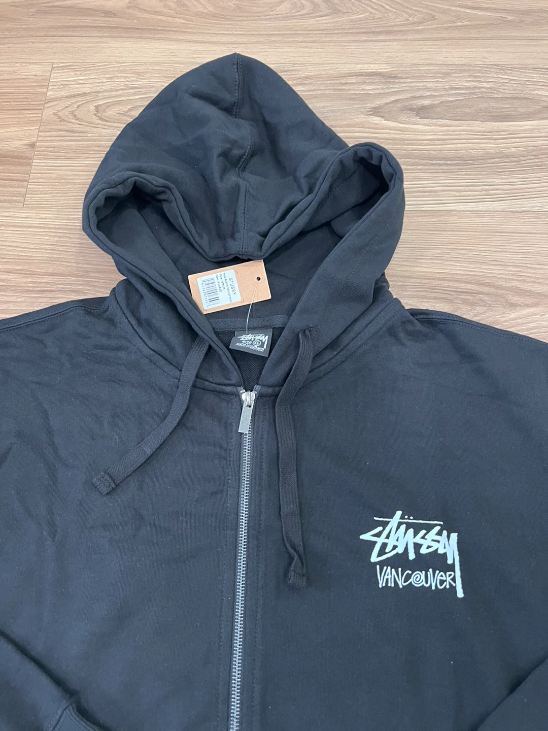 Stussy Vancouver Zip-Up Hoodie Black - photo 2