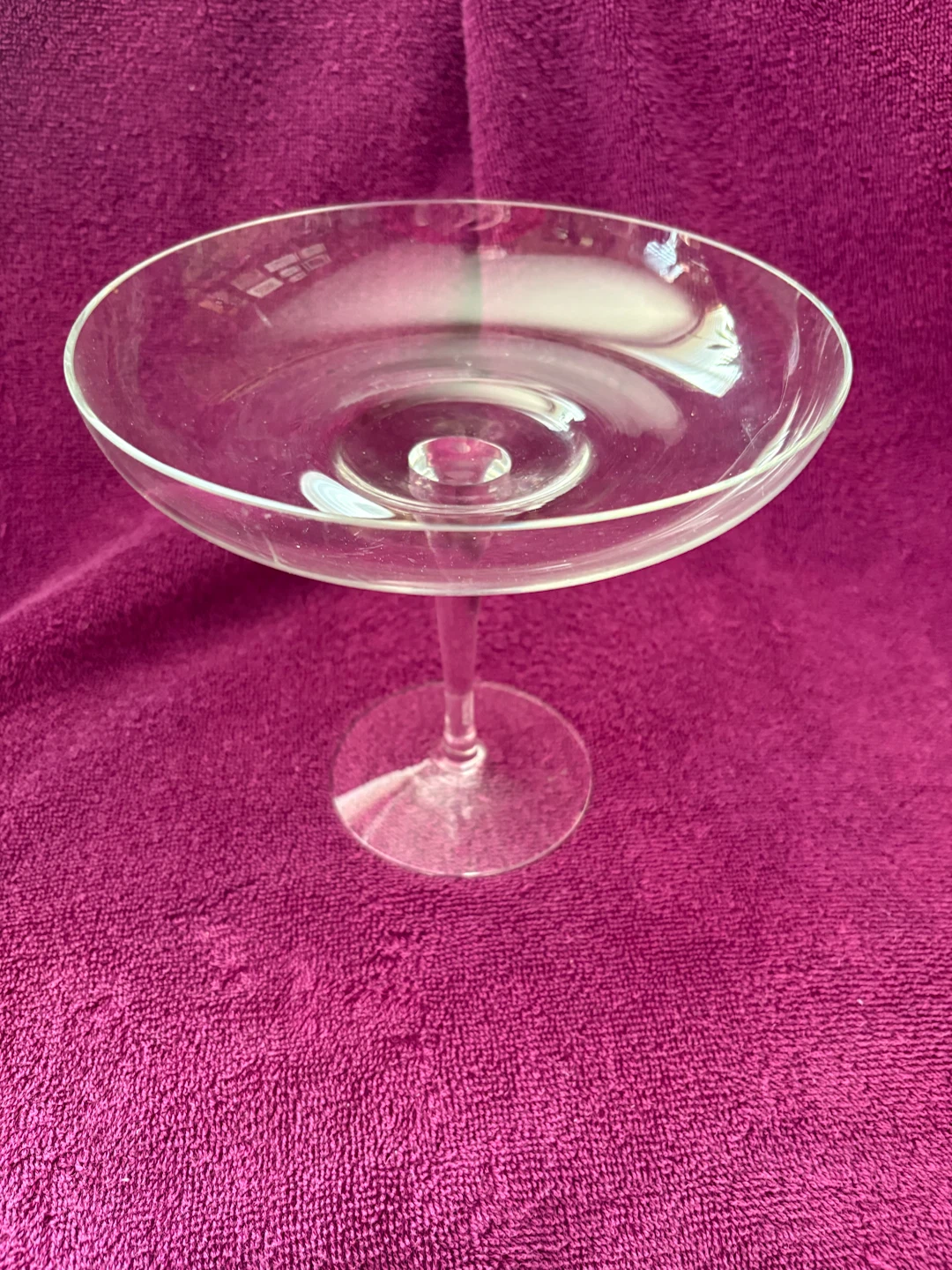 Clear Glass Footed Serving Bowl