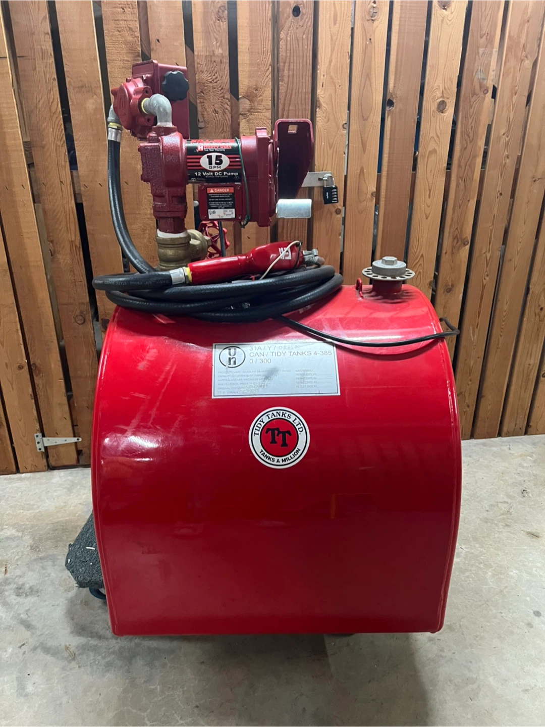 Tidy Tanks 240L Fuel Tank with Fill-Rite 12V Pump