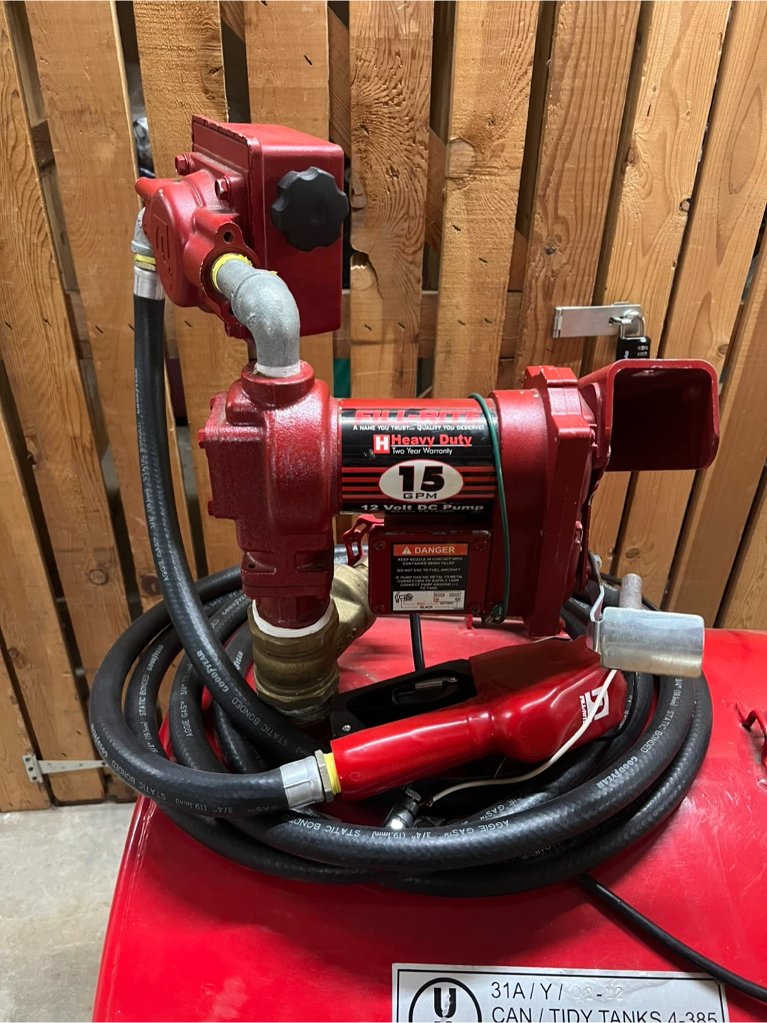 Tidy Tanks 240L Fuel Tank with Fill-Rite 12V Pump - photo 3