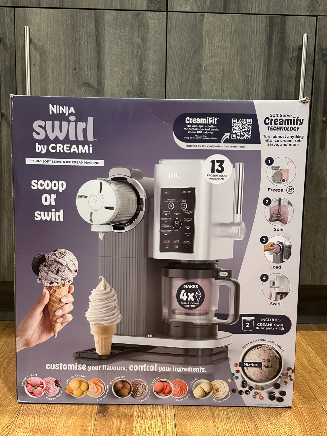 Ninja Swirl by CREAMi Ice Cream Machine - photo 4