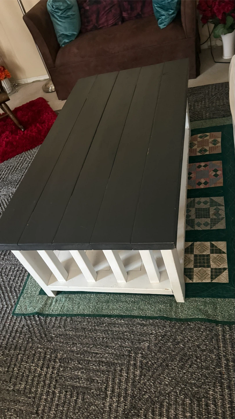 Rustic Coffee Table with Lower Shelf - photo 2