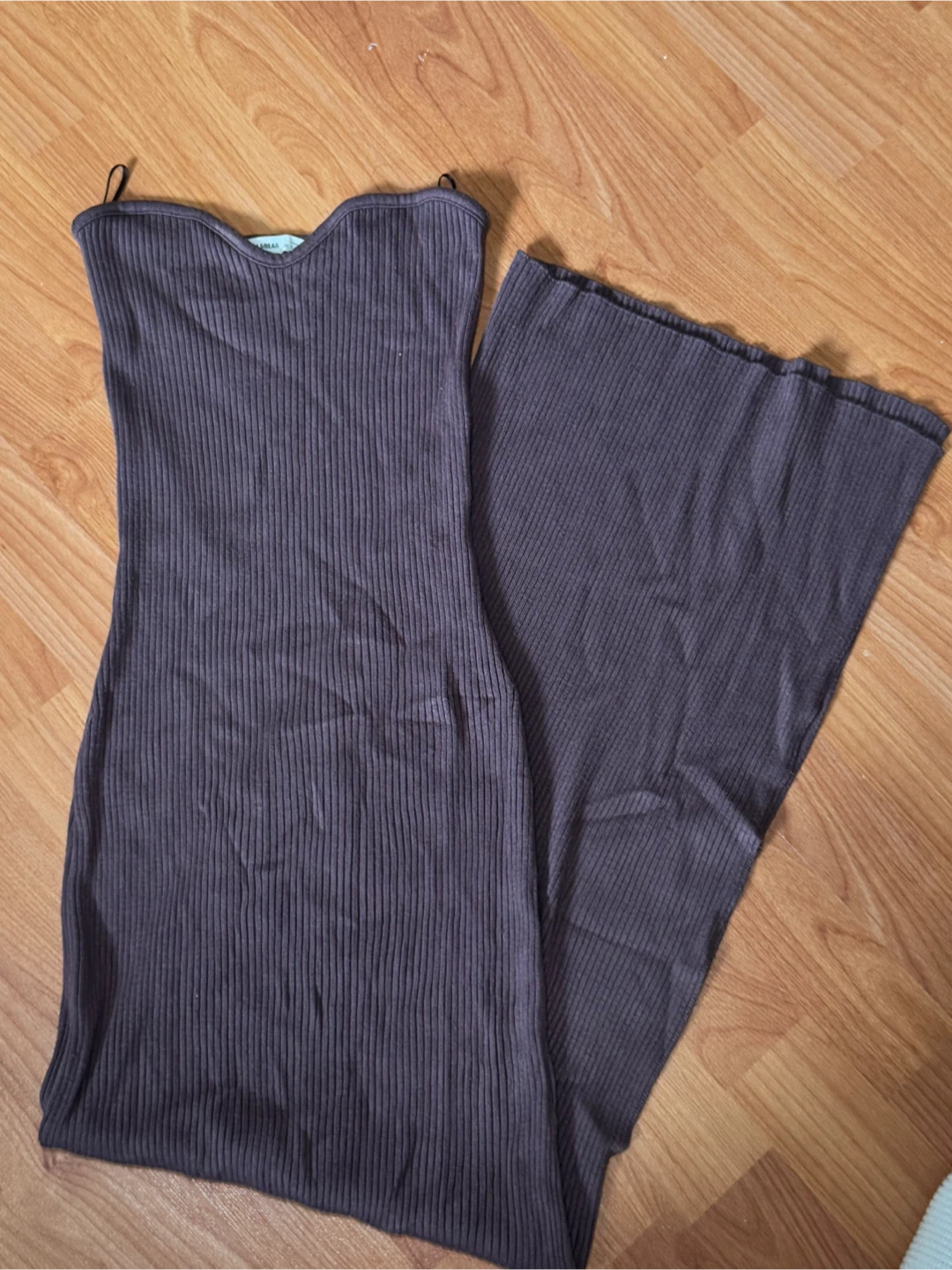 Pull&Bear ribbed tube midi dress - photo 2